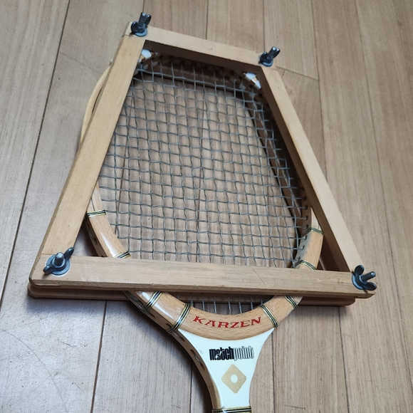 Vintage Japanese Karzen Matchpoint Wood Tennis Racquet Excellent Condition - Picture 2 of 7